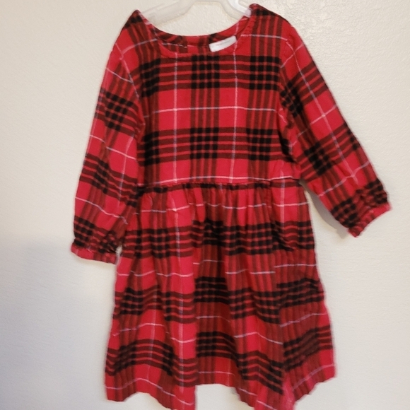 Hanna Andersson Red and Black Flannel Dress - Picture 1 of 5